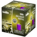 100 ReLight Nachf&uuml;ller 64x52 mm lila im 100er Karton Bolsius Professional