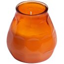 12 Glas Windlichter Twilight 104x99 mm orange Gartenlichter Kerzenglas Bolsius