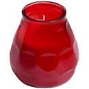 12 Glas Windlichter Twilight 104x99 mm rot Gartenlichter Kerzenglas Bolsius