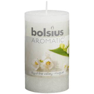 6 Duft Stumpen Kerzen 100x58 mm Rustik Bolsius Aromatic verschiedene D&uuml;fte