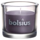 4 Bolsius Gl&auml;ser gef&uuml;llt 80x92 mm taupe...