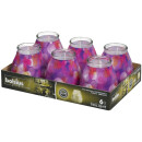 6 Glas Windlichter Twilight Spezial 104x99 mm Kreise Gartenlichter Bolsius