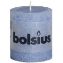 6 Bolsius Rustik Stumpen Kerzen 80x68 mm jeans-blau Bolsius Rustic Kerzen