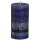 6 Stumpen Kerzen rustikal 130x68 mm dunkelblau 1. Wahl von Bolsius