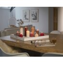 6 Stumpen Kerzen rustikal 130x68 mm pastell gr&uuml;n1. Wahl von Bolsius