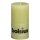 6 Stumpen Kerzen rustikal 130x68 mm pastell gr&uuml;n1. Wahl von Bolsius