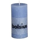 8 Bolsius Rustik Stumpen Kerzen 100x50 mm jeans-blau Bolsius Rustic Kerzen