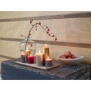 6 Bolsius Rustik Stumpen Kerzen 100x100 mm verschiedene Farben Rustic Kerzen