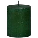 6 Bolsius Rustik Metallic Stumpen Kerzen 80x68 mm smaragd-gr&uuml;n Bolsius Rustic