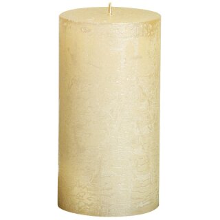 6 Bolsius Rustik Metallic Stumpen Kerzen 130x68 mm...