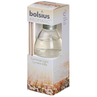 Bolsius Raumduft Summer Light 45 ml Diffuser mit St&auml;bchen Bolsius Aromatic