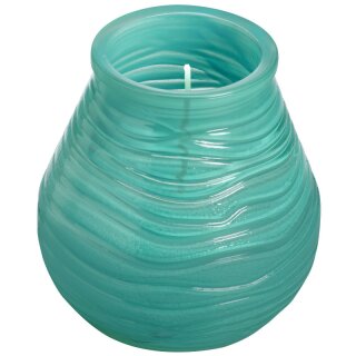 6 Glas Windlichter Patio Lichter 94x91 mm meerblau...