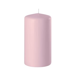 24 Stumpenkerzen 100x50 mm magnolie Safe Candle selbstverl&ouml;schend Wenzel Kerzen