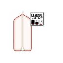 12 Bolsius Rustik Stumpenkerzen 80x68 mm mit Flame Stop...