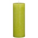 12 Bolsius Rustik Stumpenkerzen 190x68 mm lemon mit Flame Stop im 12er Tray